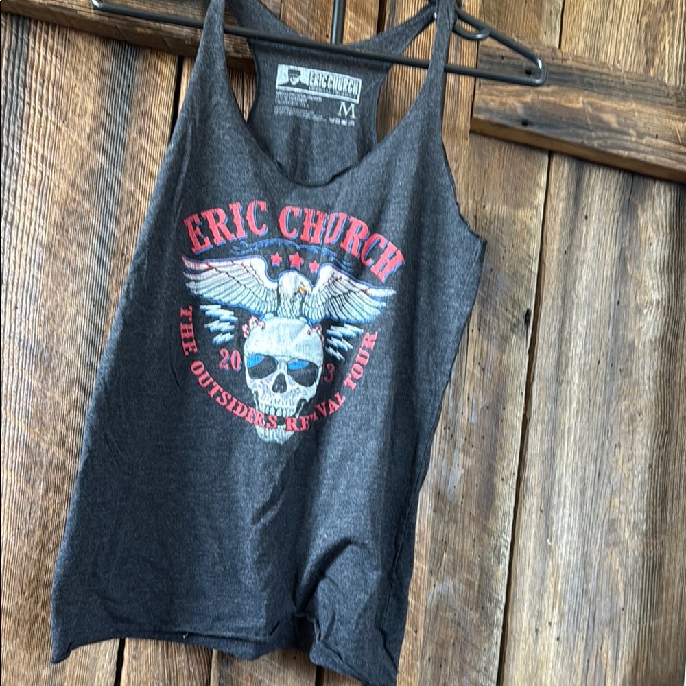 Eric Church outsiders tour Graphic Tank Top size medium